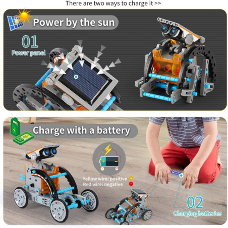 Kit Robot Solaire 12-en-1 Lucky Doug : LAventure Scientifique et Créative pour Enfants !