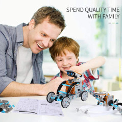 Kit Robot Solaire STEM 12-en-1 Lucky Doug pour Enfants 8-13 ans