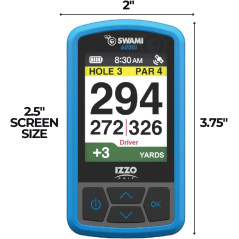 Izzo Swami 6000: GPS de Golf Étanche avec Écran Couleur & 38 000 Parcours