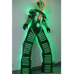 Costume Robot LED Lumineux RGB pour Soirée et Danse