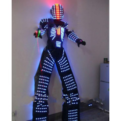 Costume Robot LED Lumineux RGB pour Soirée et Danse