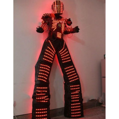 Costume Robot LED Lumineux RGB pour Soirée et Danse
