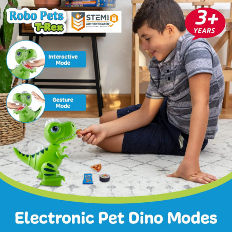 T-Rex Robot Télécommandé: Danse, Lumières LED & Programmation STEM - Le Dino Interactif Ultime!