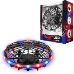 Scoot Mini Drone Force1: Pilotage Facile par Mouvement, LED Rouge/Bleue - Jouet Tech Idéal pour Enfants & Adultes!