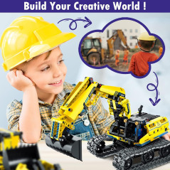 5-in-1 STEM Robotics Kit 430 PCS Building Blocks RC Robot Toy for Kids