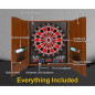 Jeu de Fléchettes Électronique LED: 34 Jeux, 8 Joueurs, 12 Fléchettes & 100 Embouts - Amusez-vous en Famille! Jeu de Fléchettes Électronique LED: 34 Jeux, 8 Joueurs, 12 Fléchettes & 100 Embouts - Amusez-vous en Famille!
