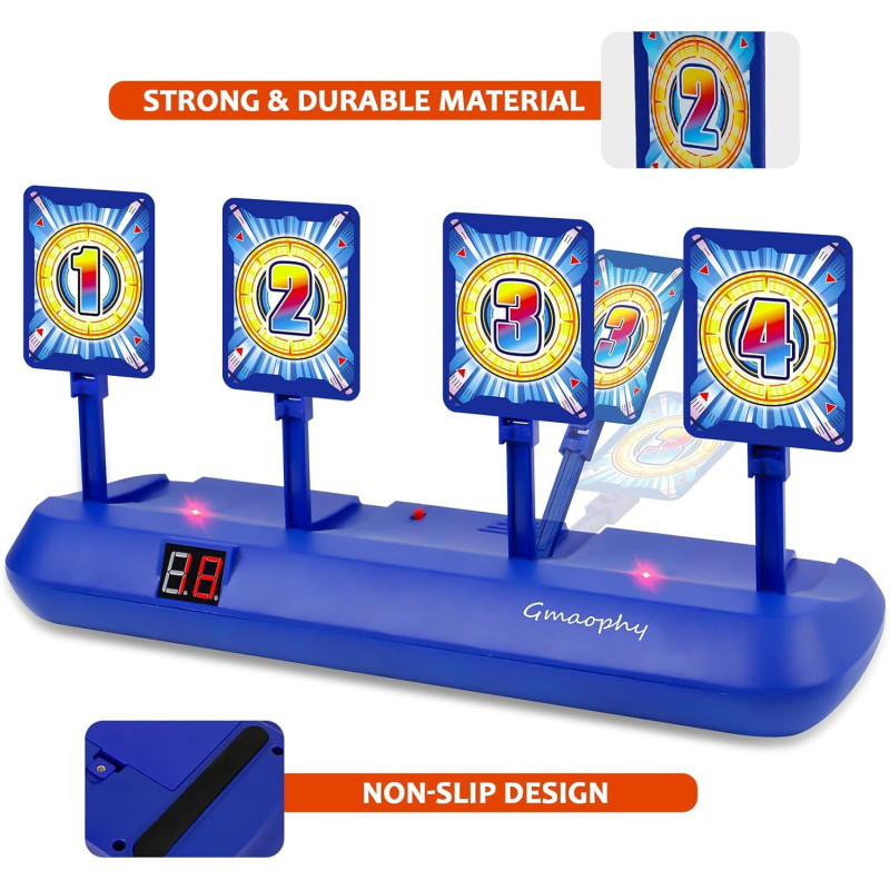GMAOPHY Digital Shooting Targets with Foam Dart Blaster Toy for Kids