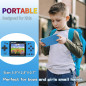 Console de Jeu Portable Rétro pour Enfants: 220 Jeux, Écran LCD, Batterie Rechargeable - Bleu Console de Jeu Portable Rétro pour Enfants: 220 Jeux, Écran LCD, Batterie Rechargeable - Bleu