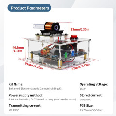 Electromagnetic Shooter Kit: Build Your Own Fun, Educational STEM Project!