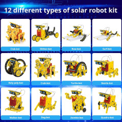 AESGOGO Solar Robot STEM Kits for Kids 8-16 | Science Birthday Gifts