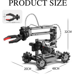 Robot Bras Robotique 360° Télécommandé - Kit STEM 103 pcs