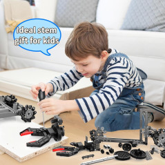 Robot Bras Robotique 360° Télécommandé - Kit STEM 103 pcs