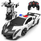 Transforming RC Robot Car: 360° Stunts, Rechargeable Fun for Boys!