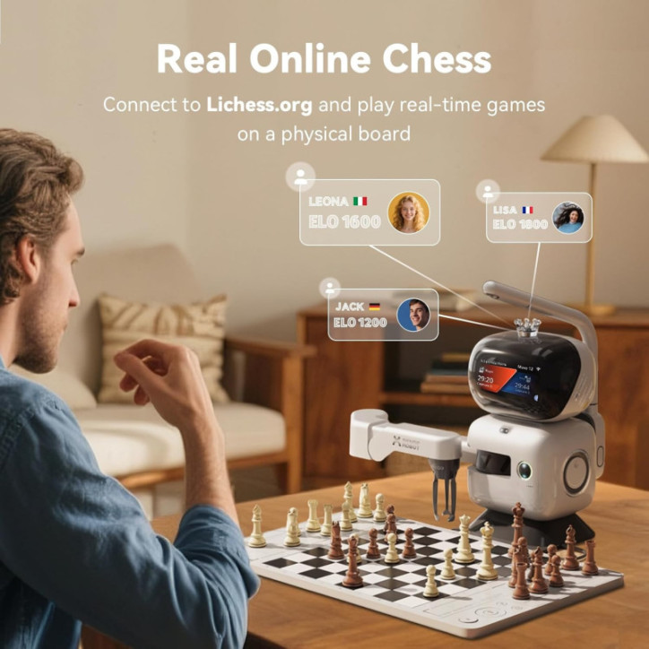 Bras Robotique dÉchecs IA 25 Niveaux: Défiez lIntelligence Artificielle! Bras Robotique dÉchecs IA 25 Niveaux: Défiez lIntelligence Artificielle!
