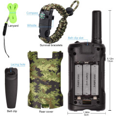 Talkie-Walkie Enfant Aikmi : Aventure et Sécurité (5km, 22 Canaux) + Bracelets de Survie - Cadeau Idéal 4-12 Ans