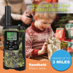 Talkie Walkie Enfants 22 Canaux - Portée 3 Miles, Durable