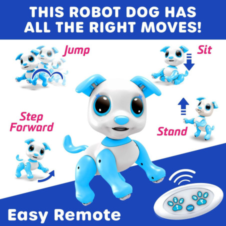 Robo Dog: Chien Robot Télécommandé Interactif - Marche, Danse & Sons! Jouet STEM Éducatif