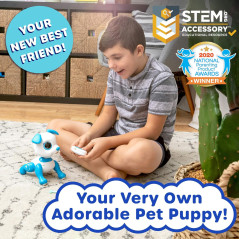 Robo Pets Robot Dog Toy for Kids - Remote Control, Interactive & LED