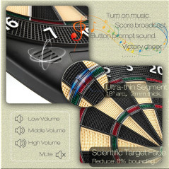 Electronic Dartboard: 40 Games, Auto Scoring, & Low Bounce - Perfect for Family Fun!