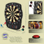 Electronic Dartboard: 40 Games, Auto Scoring, & Low Bounce - Perfect for Family Fun! Electronic Dartboard: 40 Games, Auto Scoring, & Low Bounce - Perfect for Family Fun!