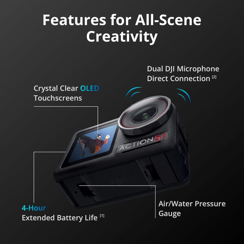 DJI Osmo Action 5 Pro Combo - Waterproof 4K/120fps Action Camera