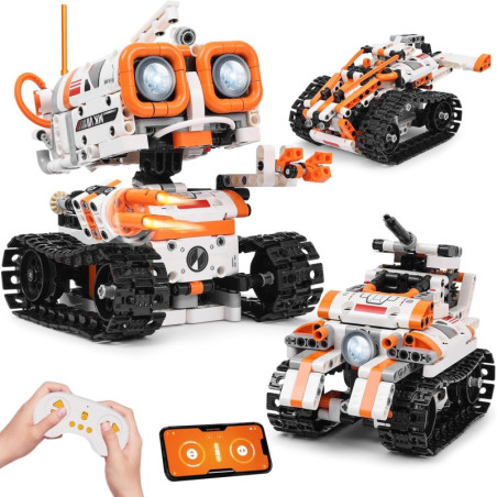 STEM Robotics Kits for Kids 8-14 | 3-in-1 Remote & App Control Robot