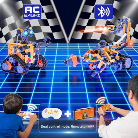Kit Robotique 4-en-1 Demkia : Crée ton robot, programme et amuse-toi ! STEM 8-12 ans