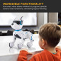 Interactive Robot Dog Toy: Voice Control, Dancing, Programmable - Perfect Gift for Kids 5+