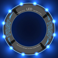 Anneau Volant LED TOSY: Jeux de Plein Air Lumineux, Rechargeable, Étanche – Fun Garanti Jour et Nuit!