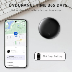 Traqueur GPS Android Étiquettes Intelligentes : Retrouvez Facilement Vos Objets, Autonomie 1 An, Alarme Puissante!