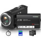 Caméra Vidéo 2.7K 56MP avec Écran Rotatif & Kit Complet: Capturez Chaque Instant! Caméra Vidéo 2.7K 56MP avec Écran Rotatif & Kit Complet: Capturez Chaque Instant!