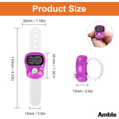 Amble Compteur Digital 12 Pack LCD 5 Chiffres pour Comptage