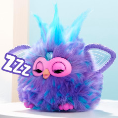 Purple Furby Interactive Plush Toy with 15 Fashion Accessories for Kids