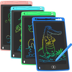4-Pack 8.5 LCD Writing Tablets for Kids | Educational Doodle Boards