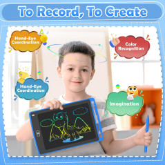 4-Pack 8.5 LCD Writing Tablets for Kids | Educational Doodle Boards