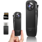 Mini Caméra Corporelle 1080P FHD: Autonomie 10H, Détection Mouvement & Carte SD Inclus! Mini Caméra Corporelle 1080P FHD: Autonomie 10H, Détection Mouvement & Carte SD Inclus!