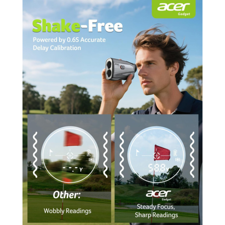 Acer Golf Rangefinder: 1200 Yards, 6 Modes, Slope, Anti-Shake - Ultimate Accuracy! Acer Golf Rangefinder: 1200 Yards, 6 Modes, Slope, Anti-Shake - Ultimate Accuracy!