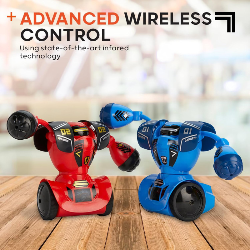 Sharpen Image Robot Combat 2023 - Jeu RC 2 joueurs avec LED