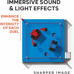 Sharpen Image Robot Combat 2023 - Jeu RC 2 joueurs avec LED
