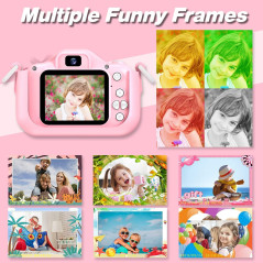 Appareil Photo Enfants Goopow 3-8 Ans avec Carte SD 32Go