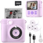 Kid-Friendly Instant Print Camera - Purple Digital Toy with 32GB SD Card (Ages 4-10) Kid-Friendly Instant Print Camera - Purple Digital Toy with 32GB SD Card (Ages 4-10)