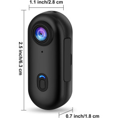 Caméra i3 4K Mini Portable avec Clip, POV pour Vélo & Moto