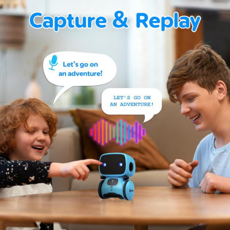 Contixo R1 Robot Interactif Bleu: Jouet Éducatif Intelligent pour Enfants 3-8 ans