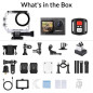 Icefox Caméra dAction 4K 60FPS: Plongez, Filmez, Partagez! Zoom 5X, Étanche, Télécommande & WiFi Icefox Caméra dAction 4K 60FPS: Plongez, Filmez, Partagez! Zoom 5X, Étanche, Télécommande & WiFi
