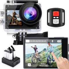 Caméra Action 4K 60FPS Icefox Étanche avec Zoom 5X & WiFi