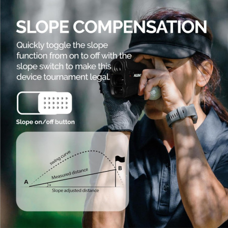 Télémètre Laser Golf 900Y: Précision Ultime, Mesure Instantanée avec Vibration & Pente!