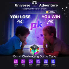 Console de Jeu Rechargeable Cube - 15 Jeux Cerveau & Mémoire