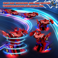 Voiture RC Spider Transform avec Lumières, Télécommande 2.4GHz