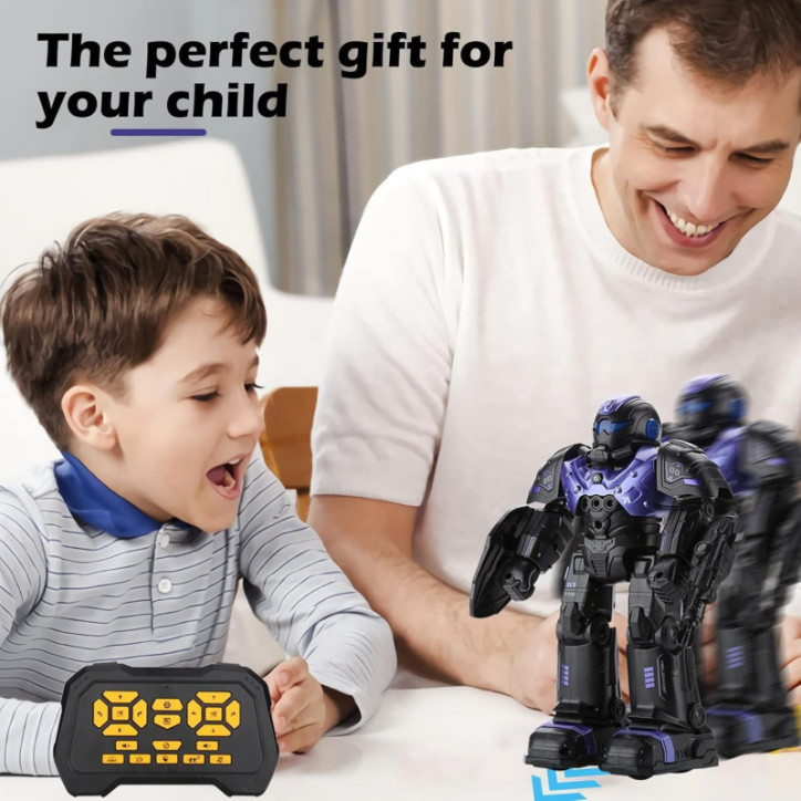 Smart Robot Toy for Kids: Gesture Control, Remote, & Rechargeable Fun! Smart Robot Toy for Kids: Gesture Control, Remote, & Rechargeable Fun!