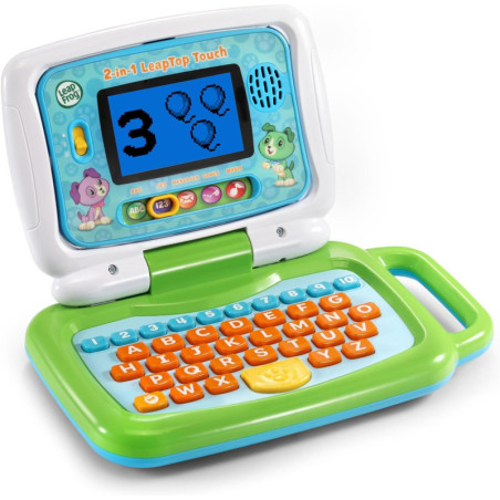 LeapFrog LeapTop Touch 2-en-1 Vert: Lordinateur portable éducatif idéal pour les enfants
